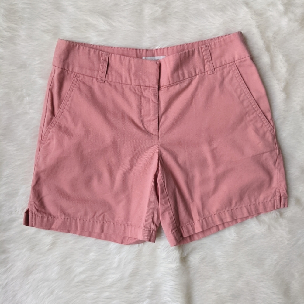 Ann Taylor Loft Outlet 6" Chino Peach Shorts / Size 0